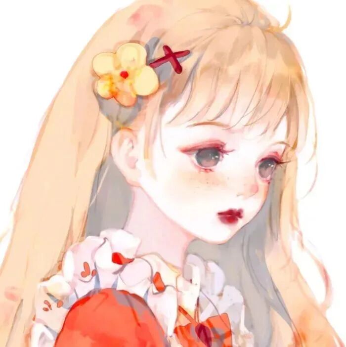 手绘三人闺蜜头像动漫闺蜜头像