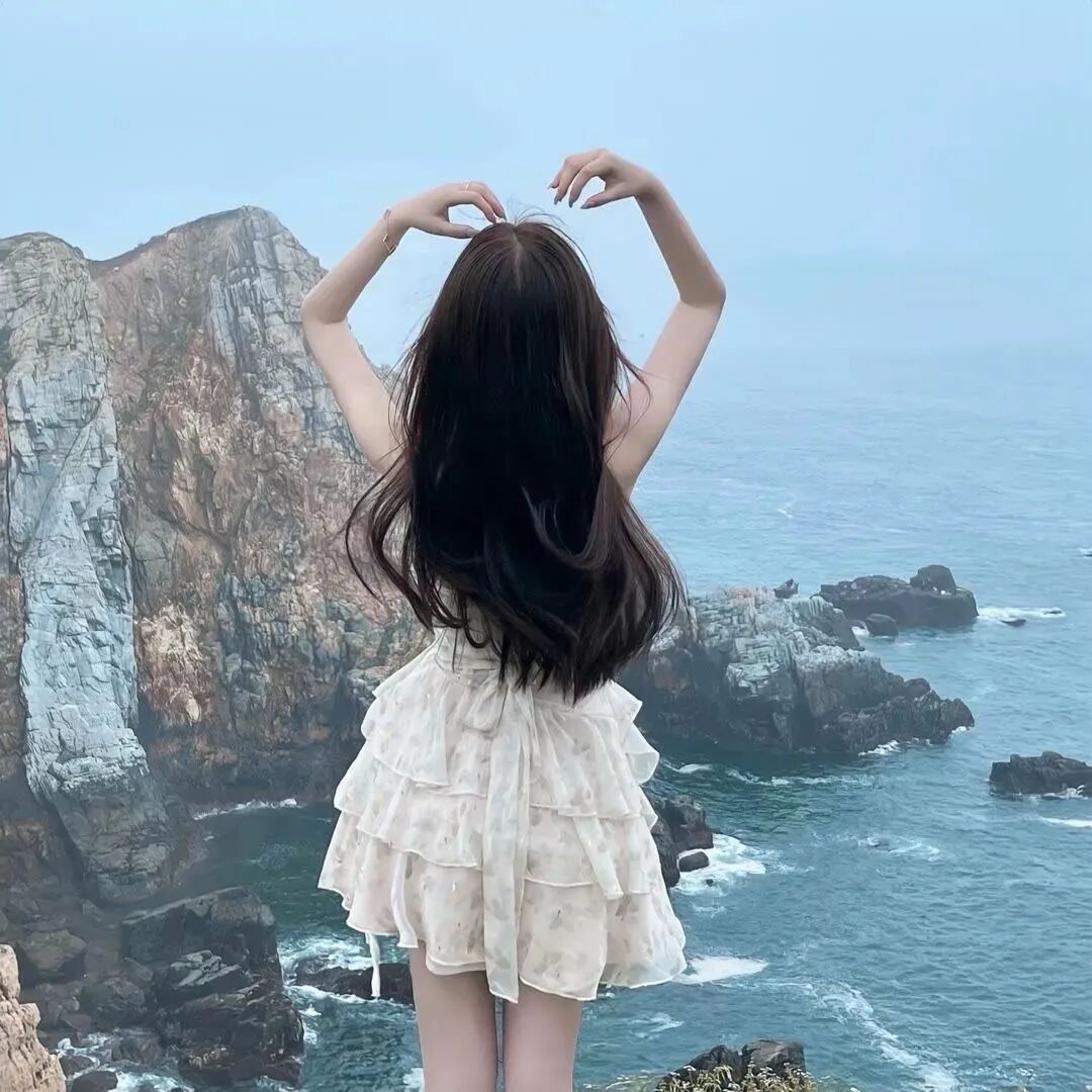 氛围感海边不露脸女生头像