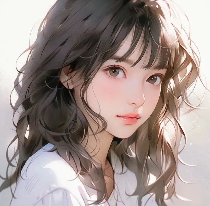 3D立体动漫头像女
