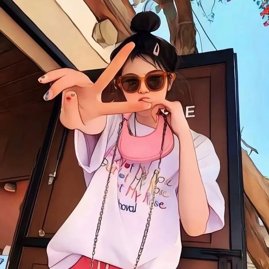 转手绘女生头像