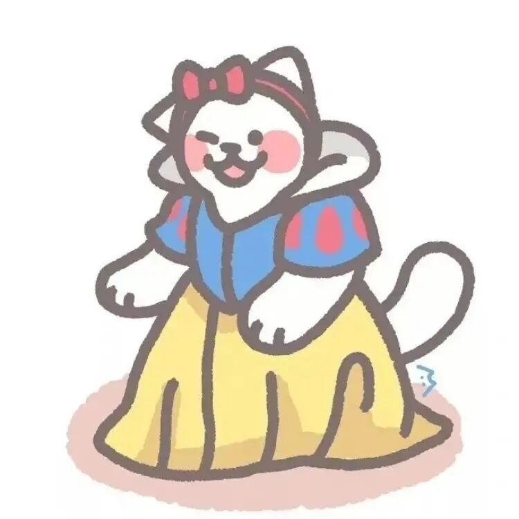 可爱猫咪卡通八人闺蜜头像动漫闺蜜头像