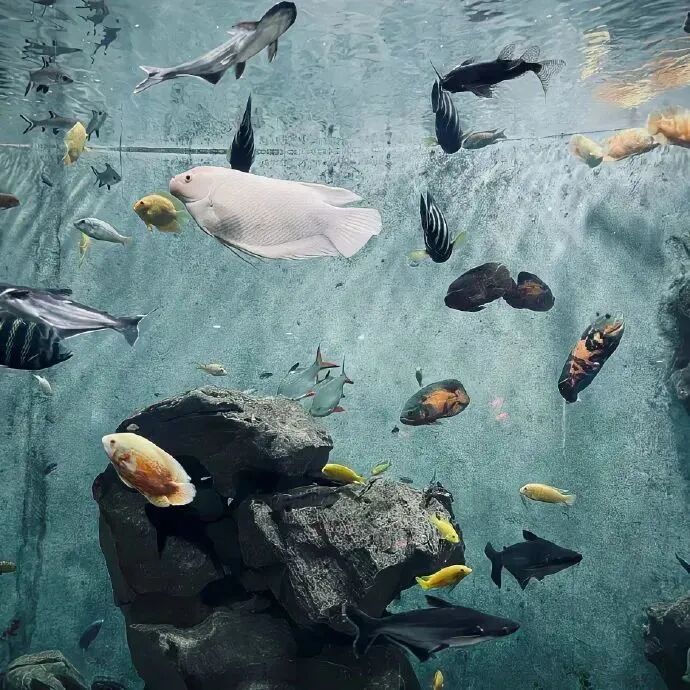 海底鱼背景图