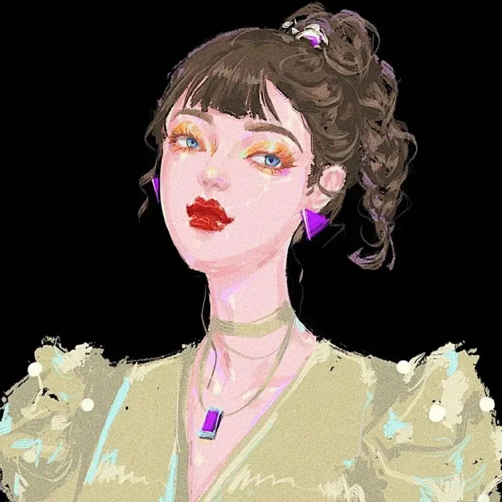 手绘动漫头像女
