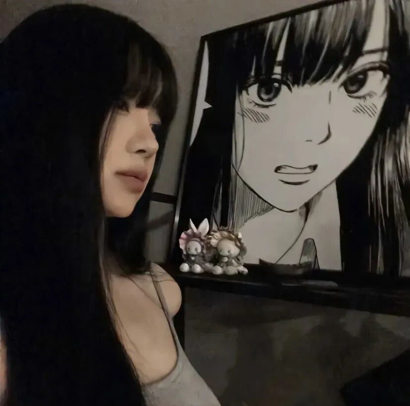 氛围感侧脸女生头像
