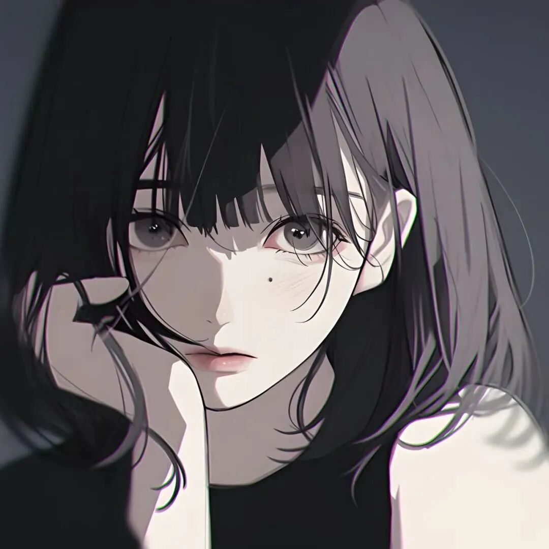 扶着质感动漫头像女
