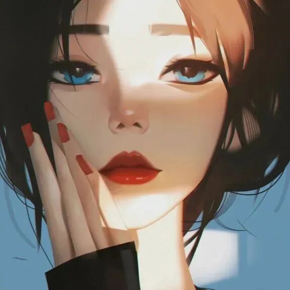 ins手绘动漫头像女