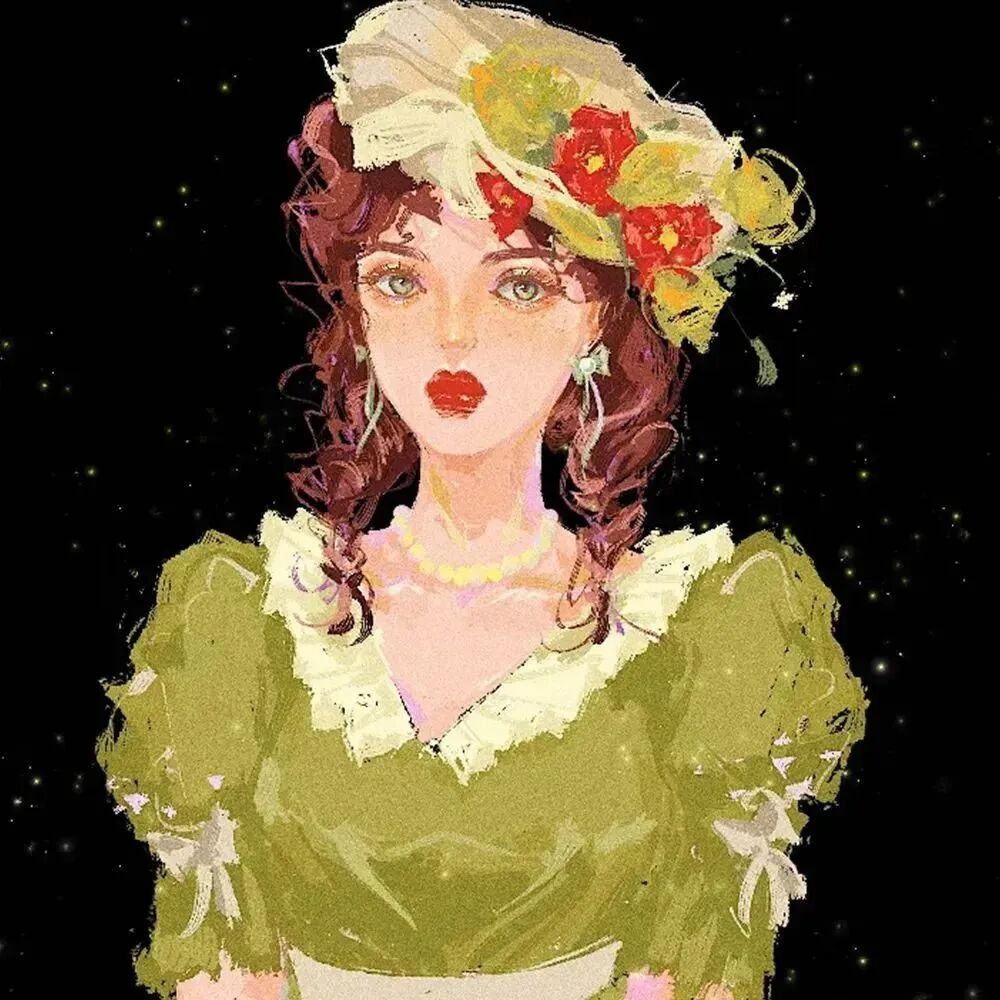 手绘动漫头像女