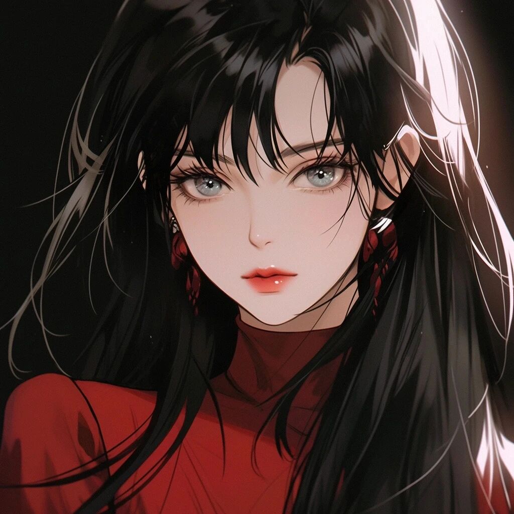 暗黑风酷酷动漫头像女