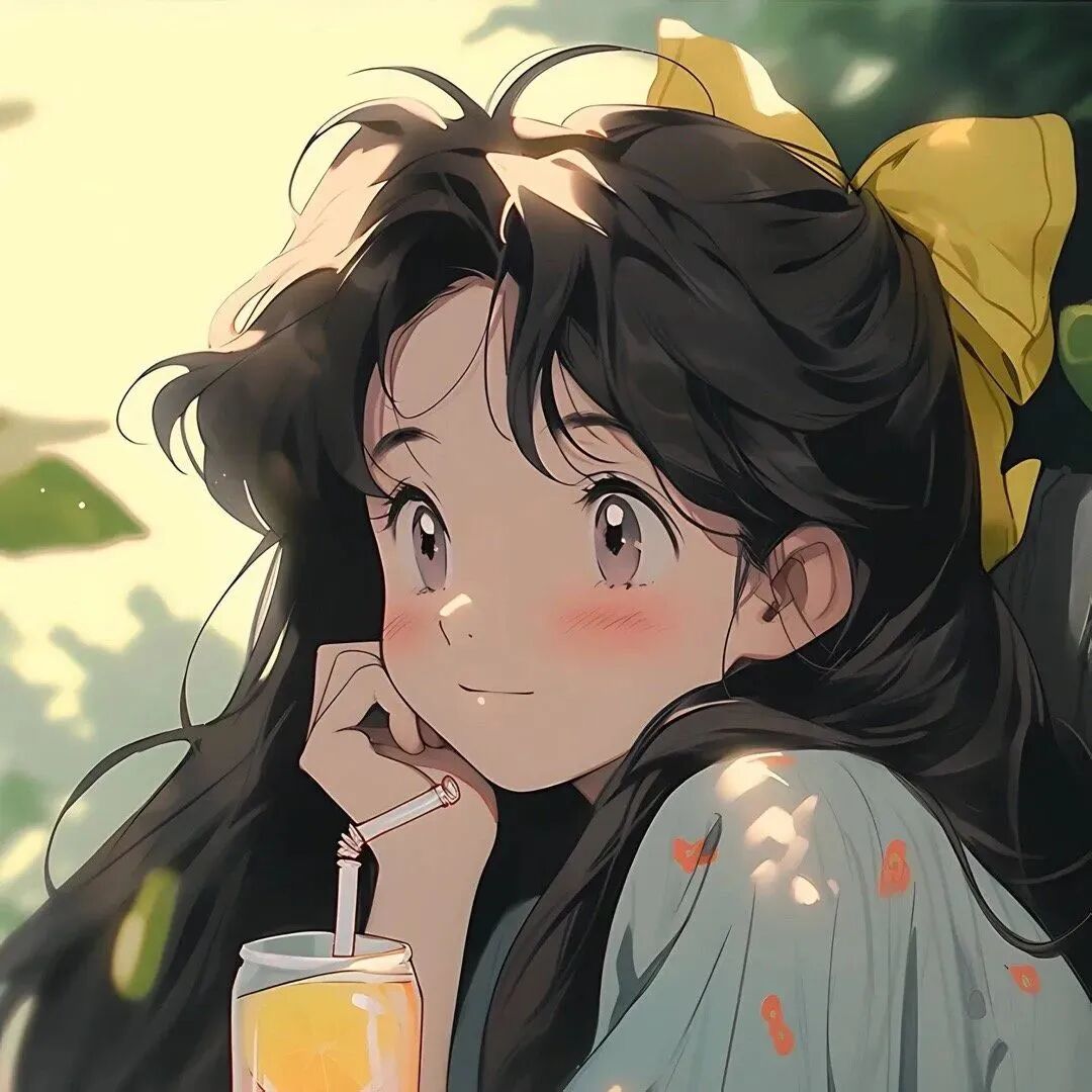heyinwmgmtx喝饮料唯美二人闺蜜头像动漫闺蜜头像