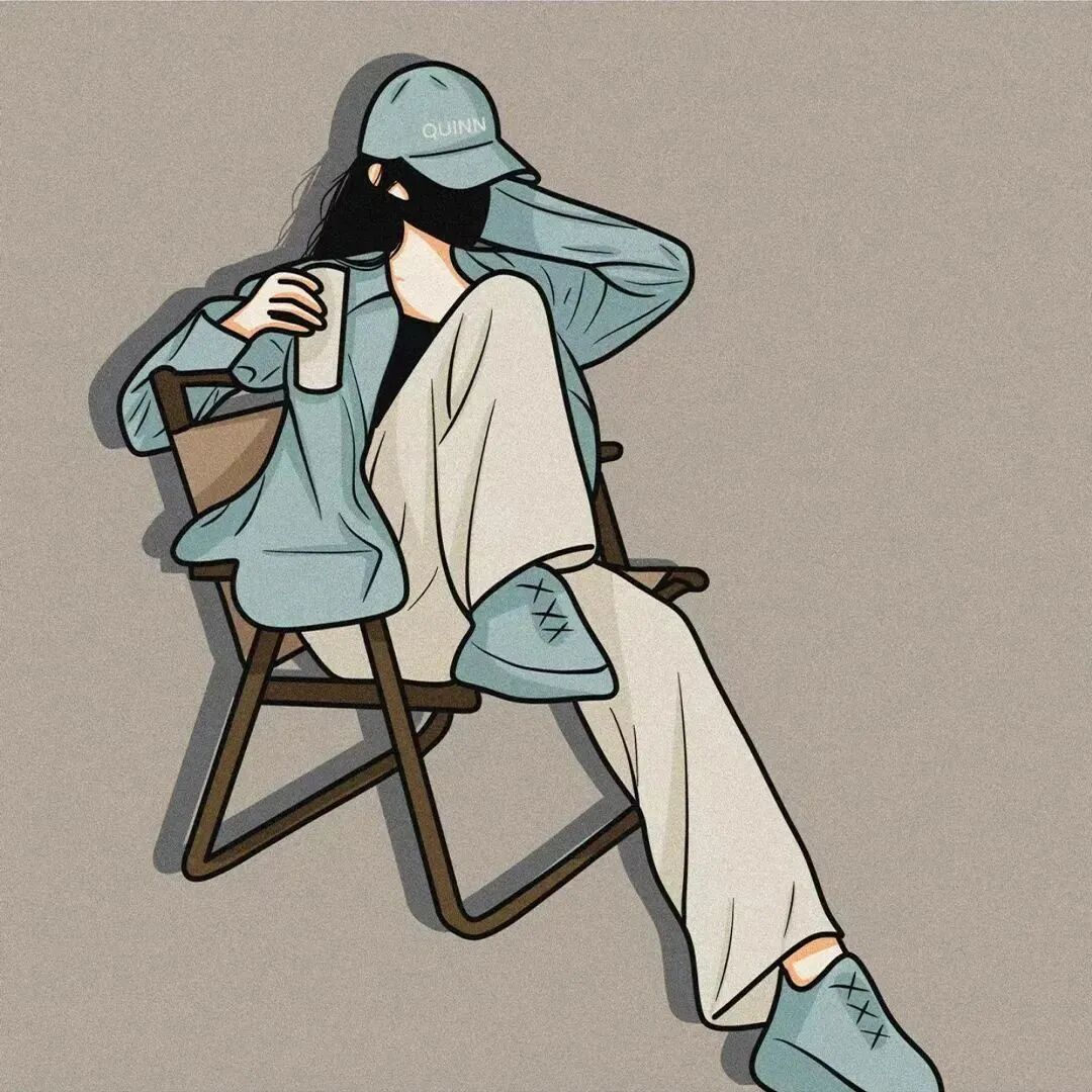 gmtxsra椅子手绘四人闺蜜头像动漫闺蜜头像