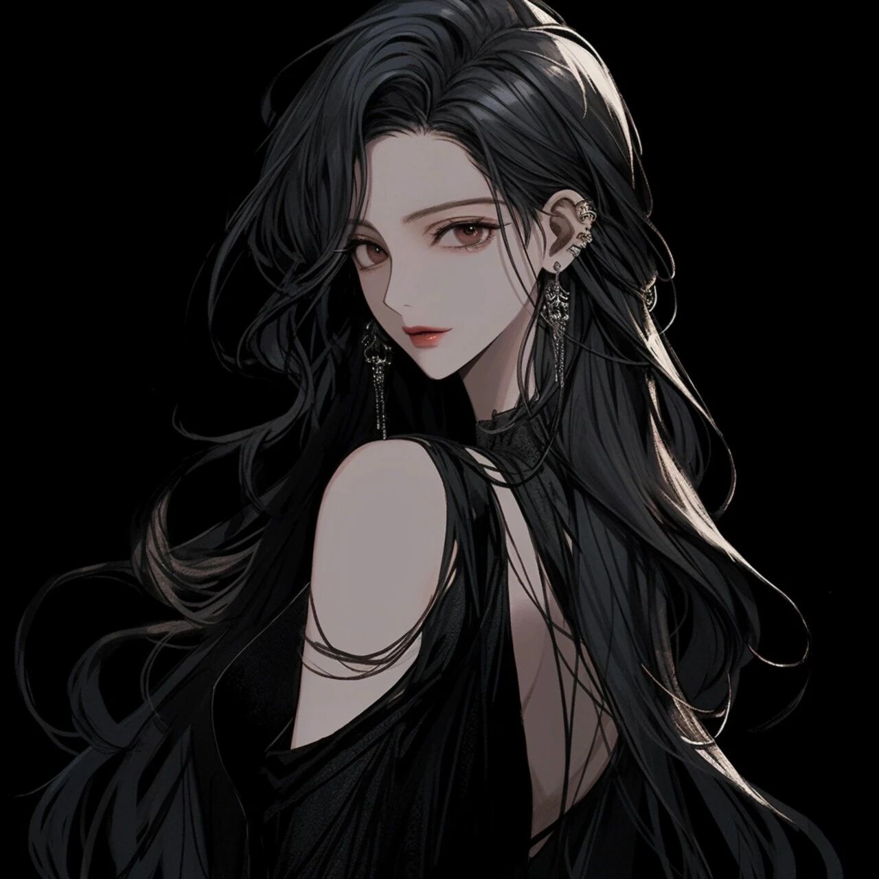 很飒冷酷御姐动漫头像女