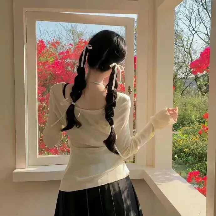 小清新氛围感不露脸女生头像