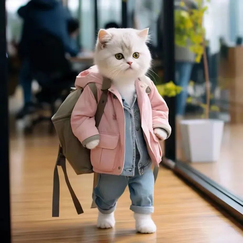 潮流猫咪街头萌宠头像