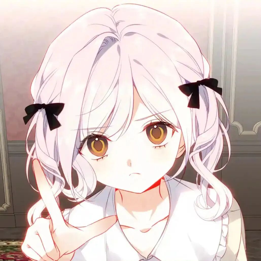 手势动漫头像女