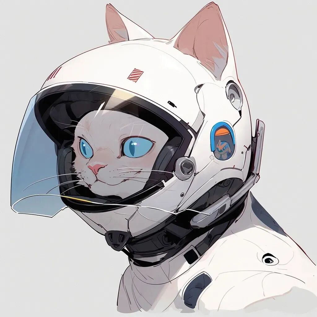 头盔猫咪四人闺蜜头像动漫闺蜜头像