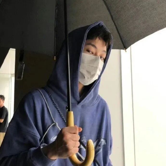 休闲帽口罩潮流男生头像