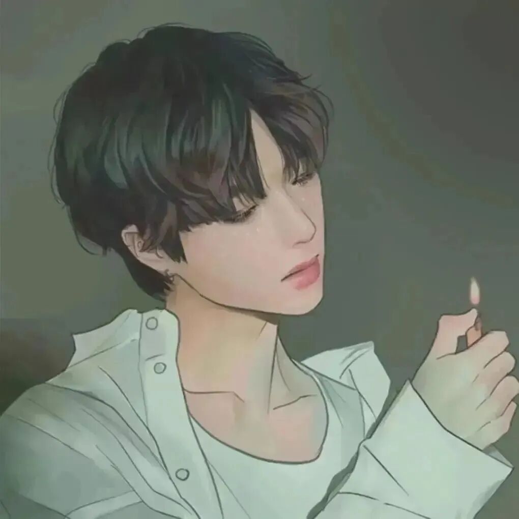 孤独感动漫头像男