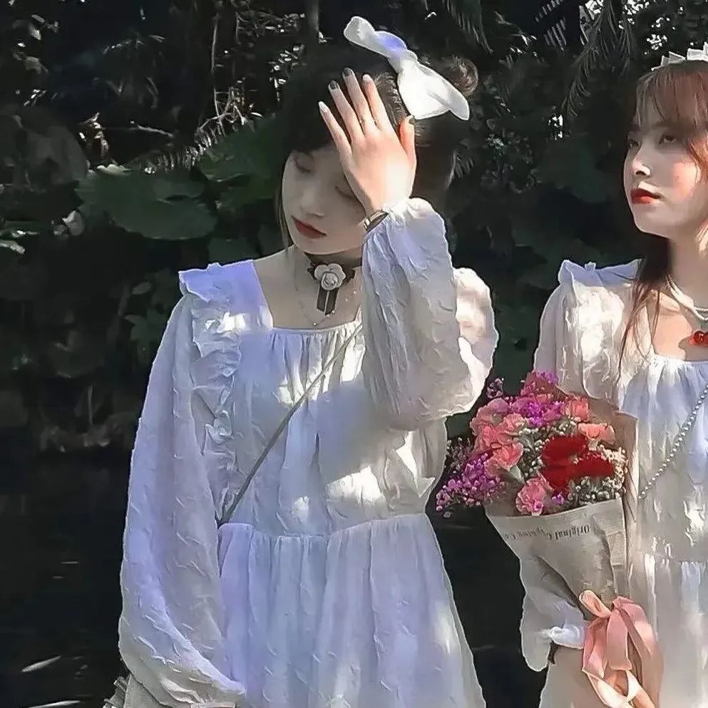 gmtxxha鲜花二人闺蜜头像真人闺蜜头像