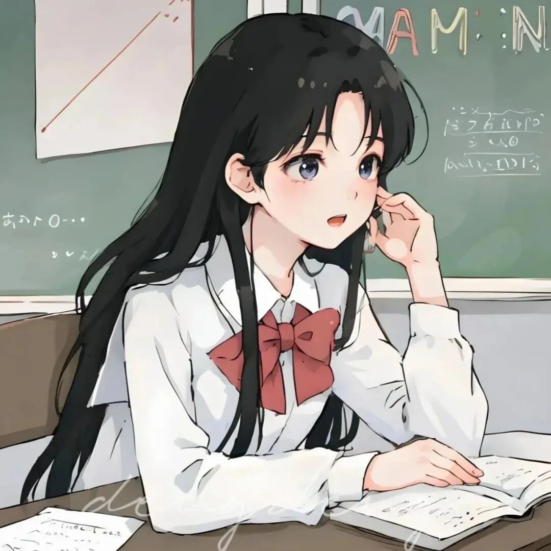 学院风二人闺蜜头像动漫闺蜜头像
