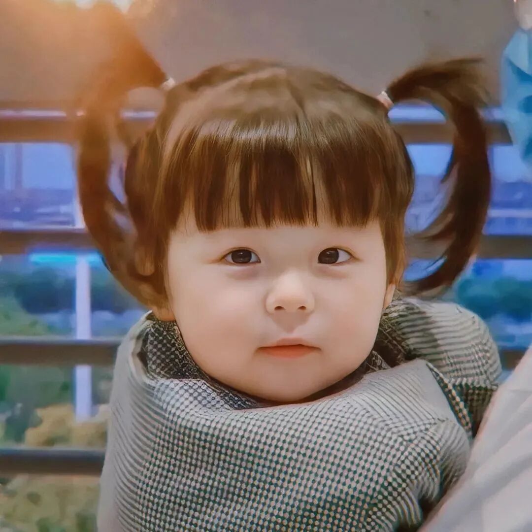 可爱丸子妹小女孩萌娃头像