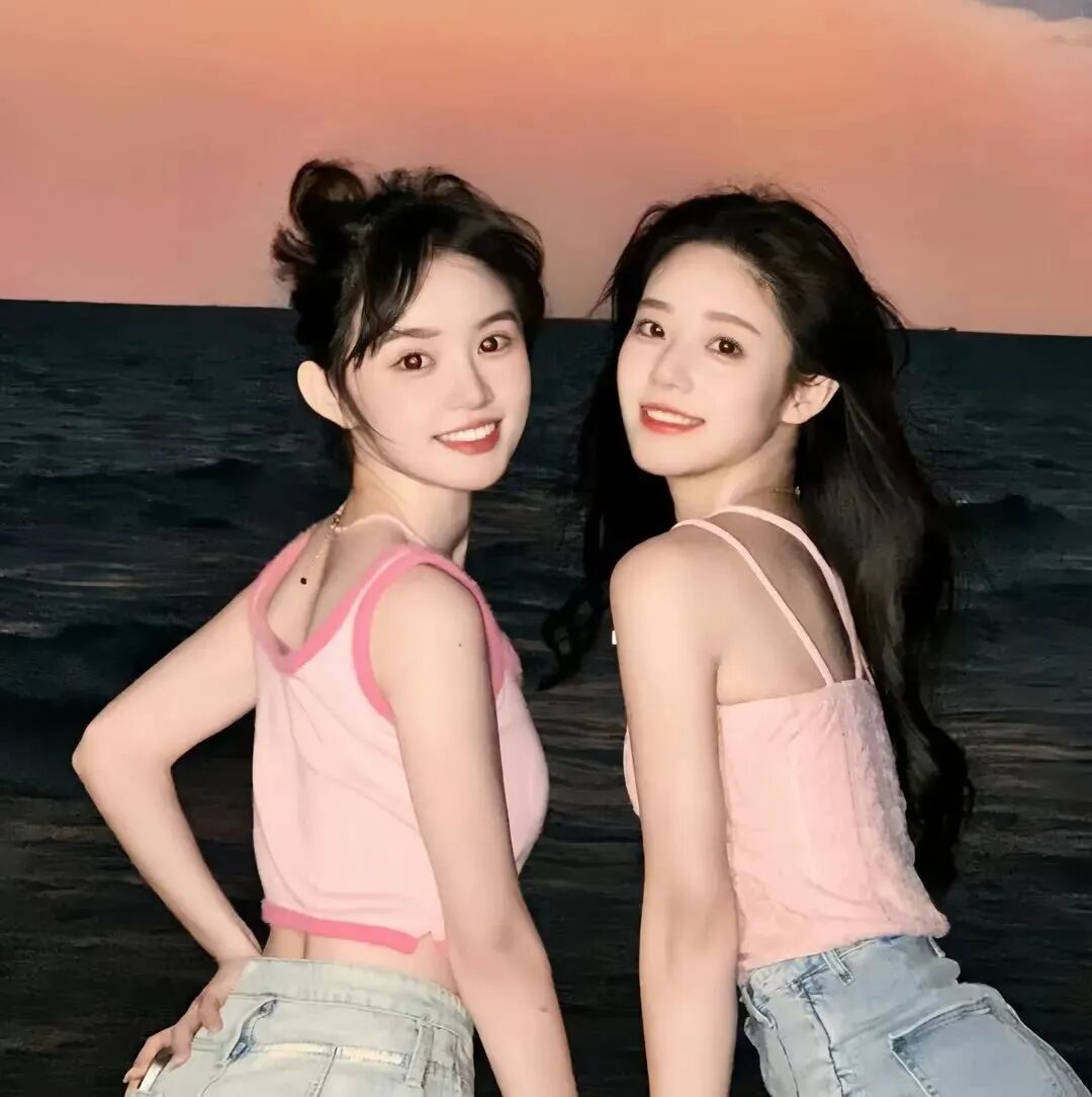 tianmeixiaogmtx甜妹爱笑二人闺蜜头像真人闺蜜头像