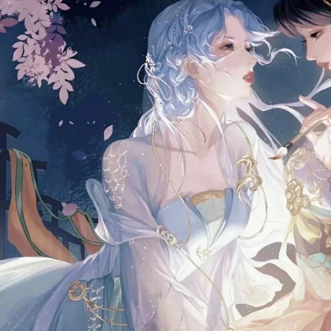 唯美二人闺蜜头像古风闺蜜头像