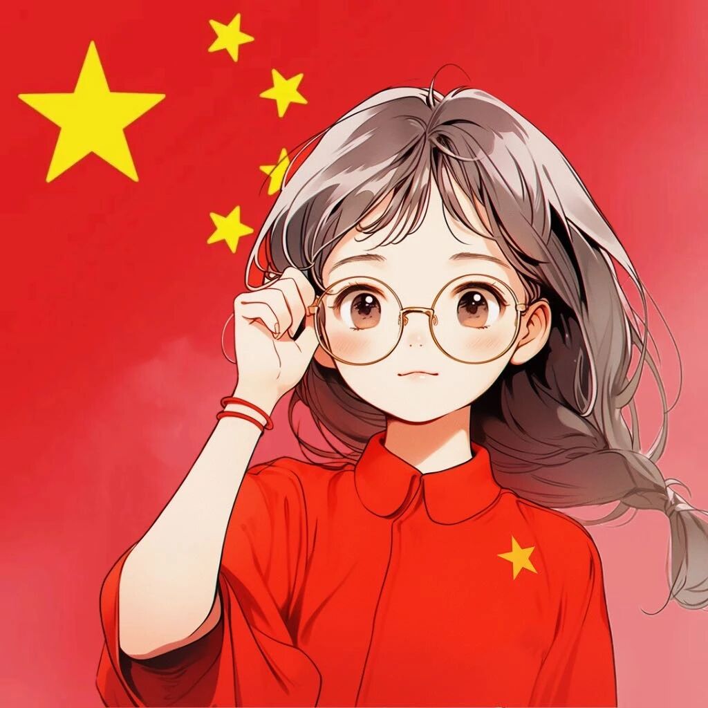 2023kaguoqinga卡通国庆节头像