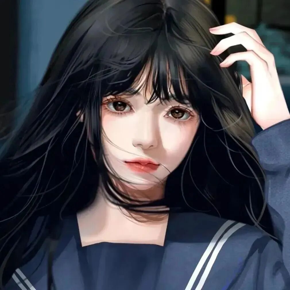 手绘动漫头像女