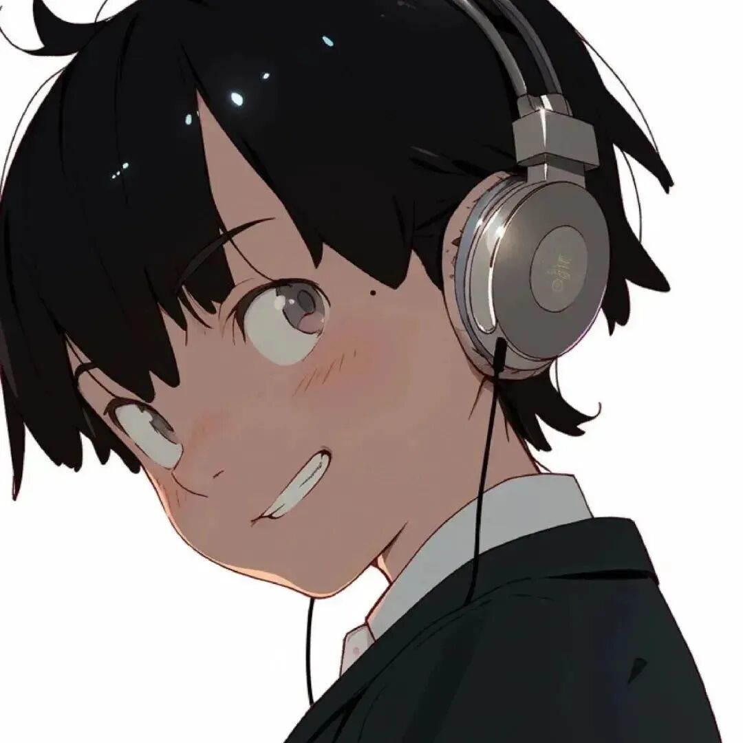 dejqltxki戴耳机动漫情侣头像