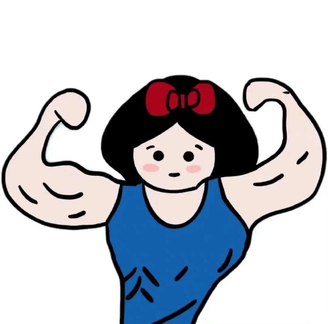 沙雕搞怪大力士卡通头像