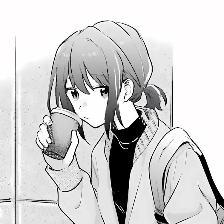 黑白动漫头像女