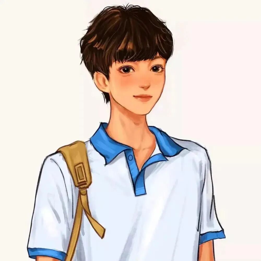 手绘动漫情侣头像