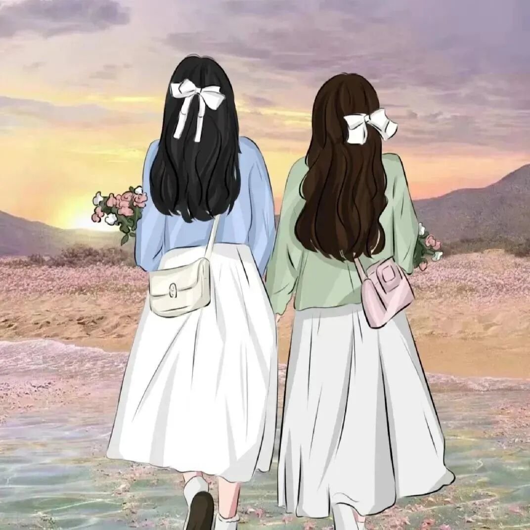 二人闺蜜头像动漫闺蜜头像