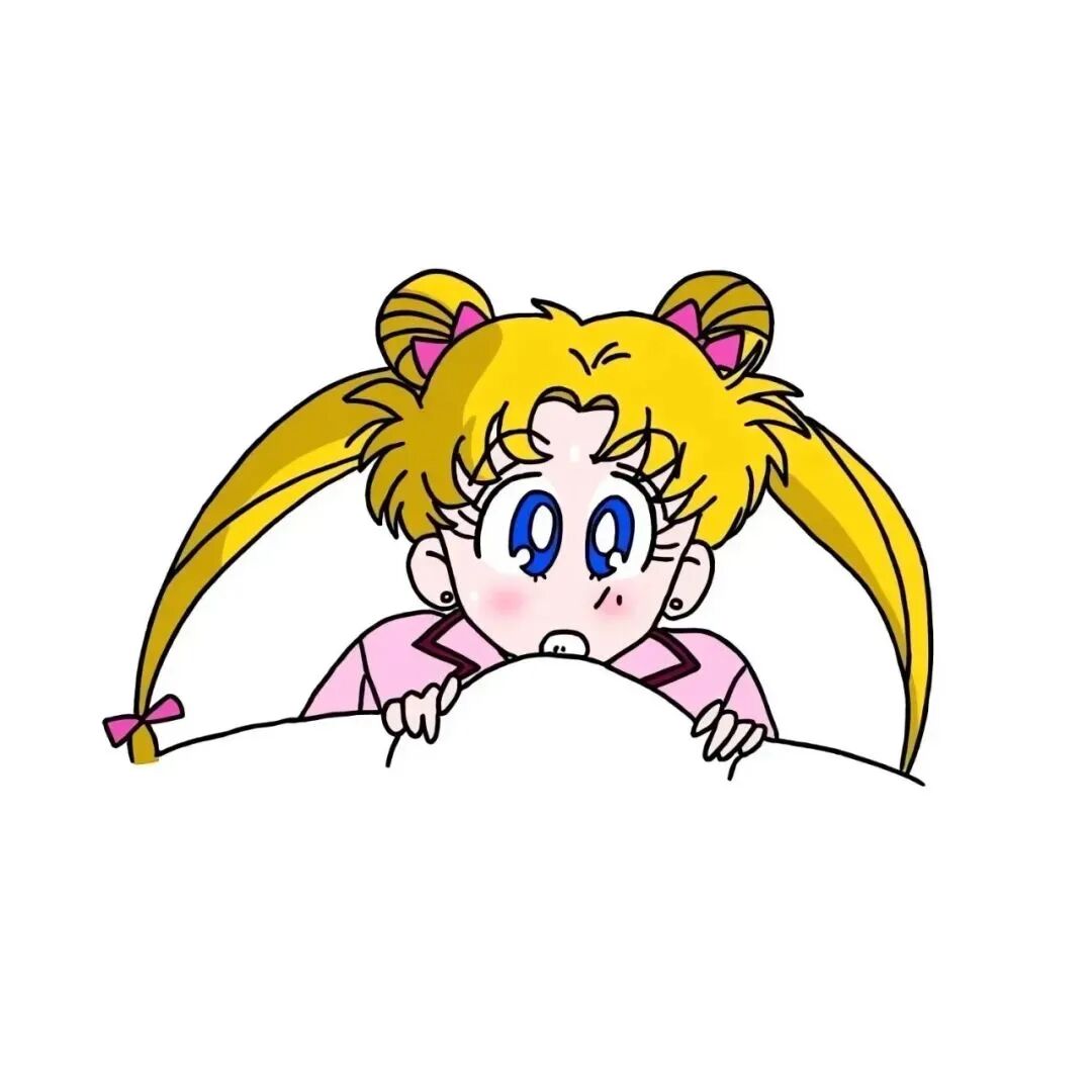 可爱白底手绘六人闺蜜头像动漫闺蜜头像美少女战士头像