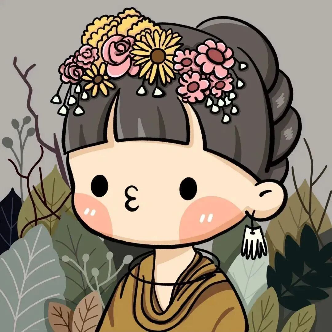 gmtxdmlra卡通插画六人闺蜜头像动漫闺蜜头像