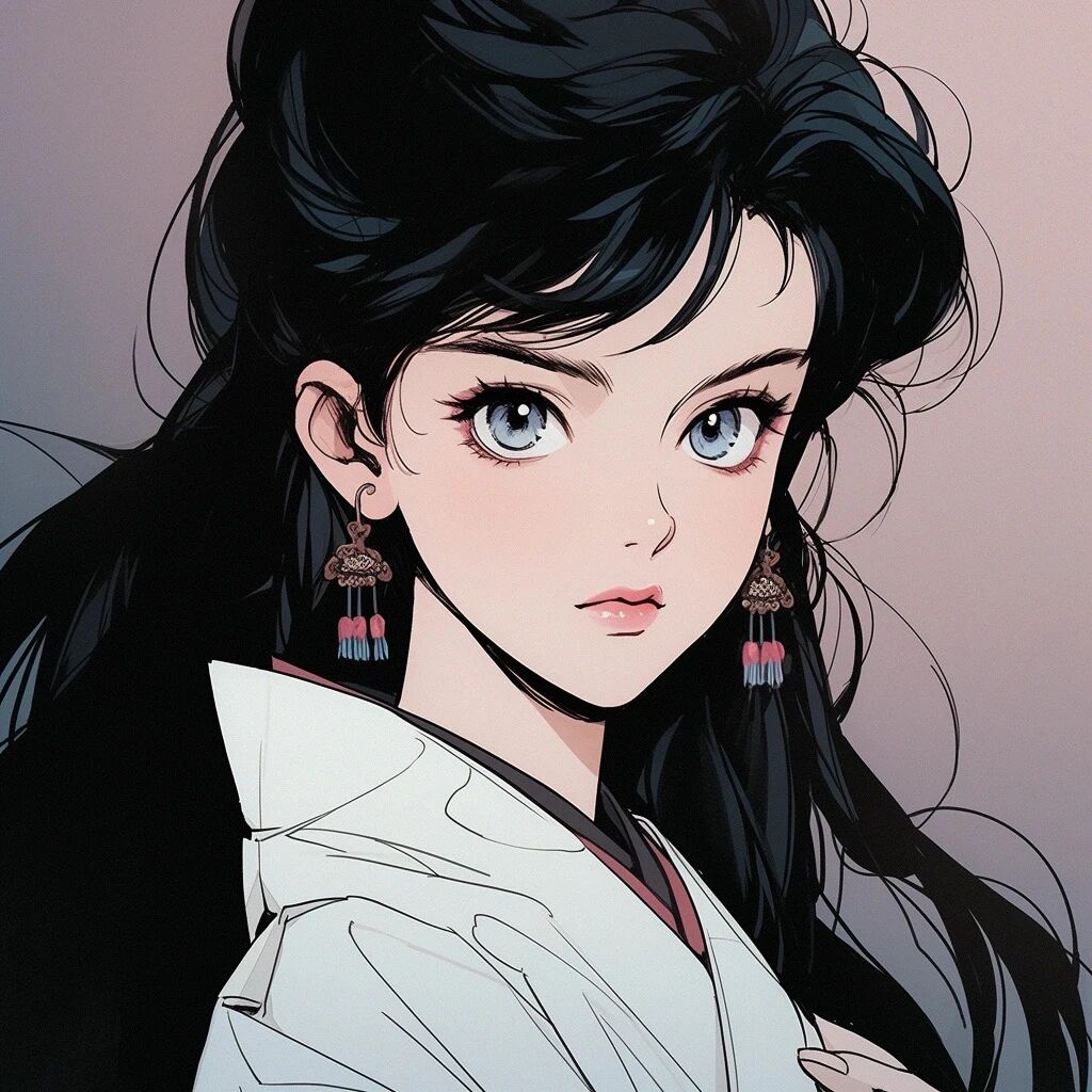 暗黑风酷酷动漫头像女