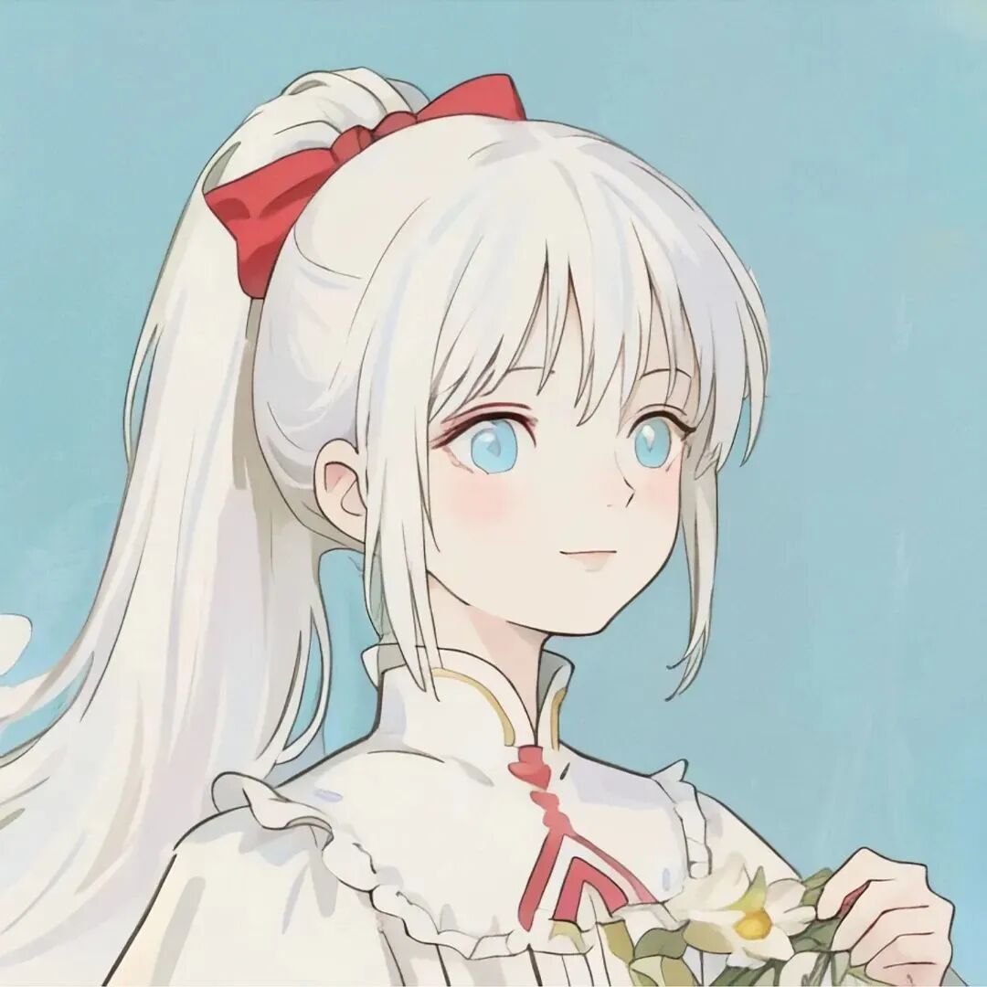 简约手绘四人闺蜜头像动漫闺蜜头像