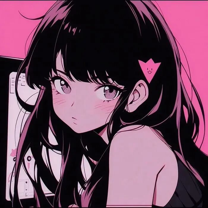 甜妹粉红动漫头像女