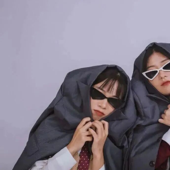 ggmjgmtx搞怪墨镜二人闺蜜头像真人闺蜜头像