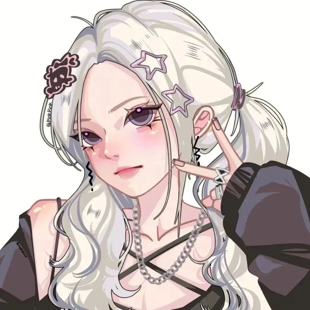 shousiren手绘四人闺蜜头像动漫闺蜜头像