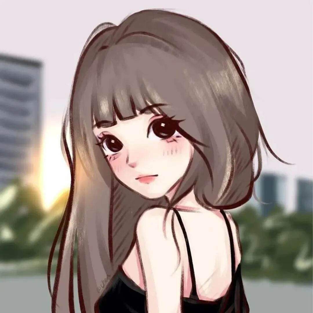 手绘动漫头像女
