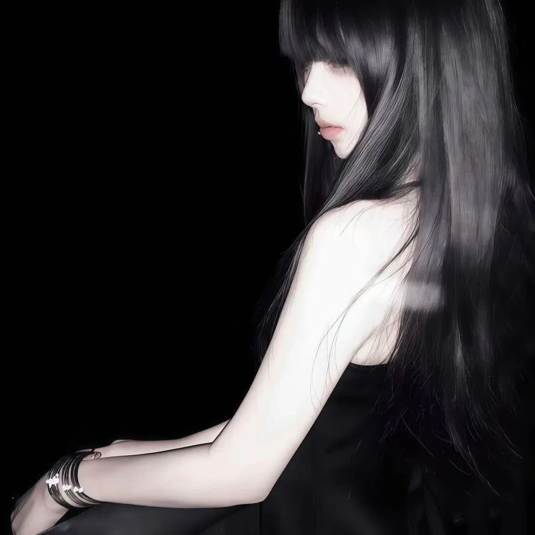 权威侧脸女生头像