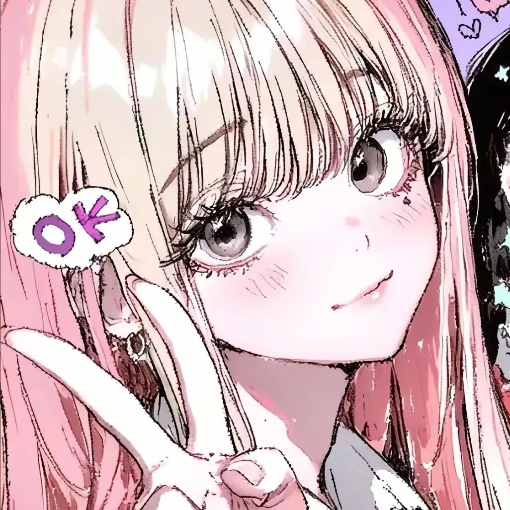 剪刀手古早感动漫头像女