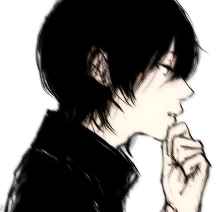 个性黑白动漫头像男