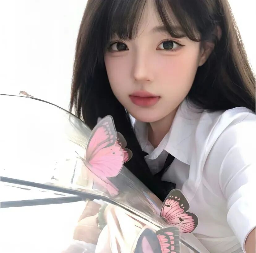 蝴蝶甜妹女生头像