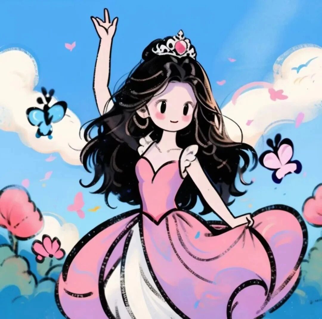 hudiezirtyvgdazi蝴蝶三人闺蜜头像手绘闺蜜头像