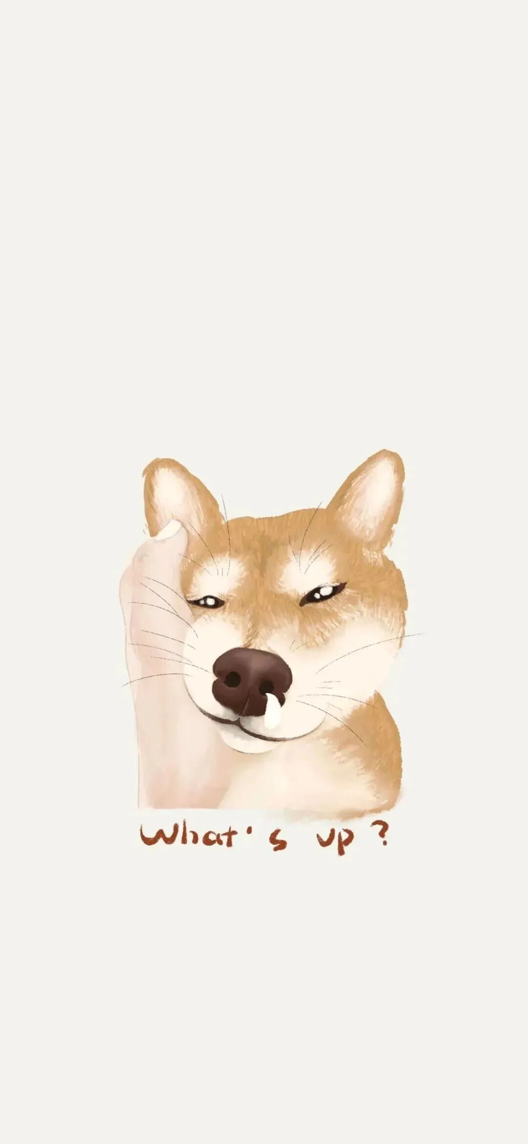 可爱狗狗插画壁纸