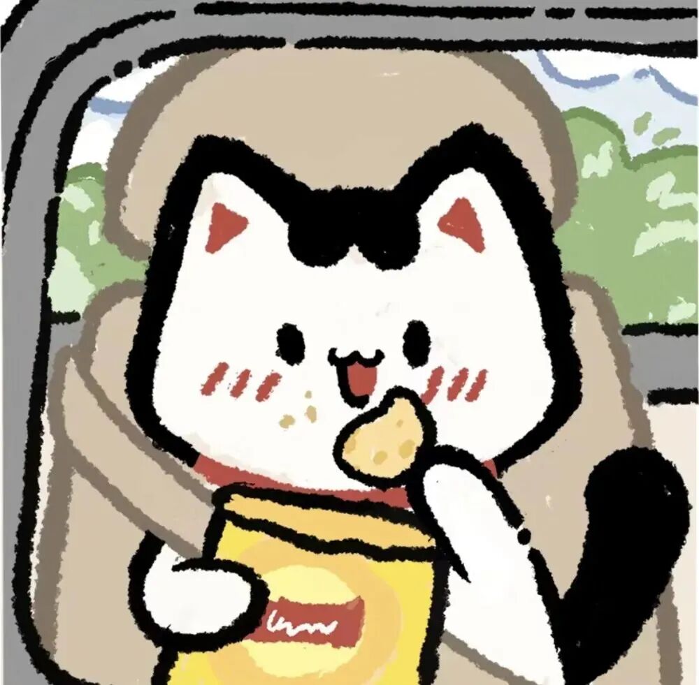 kaichemaogouxinsan开车可爱猫狗卡通情侣头像