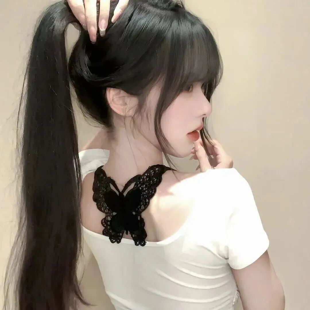 纯欲侧脸女生头像