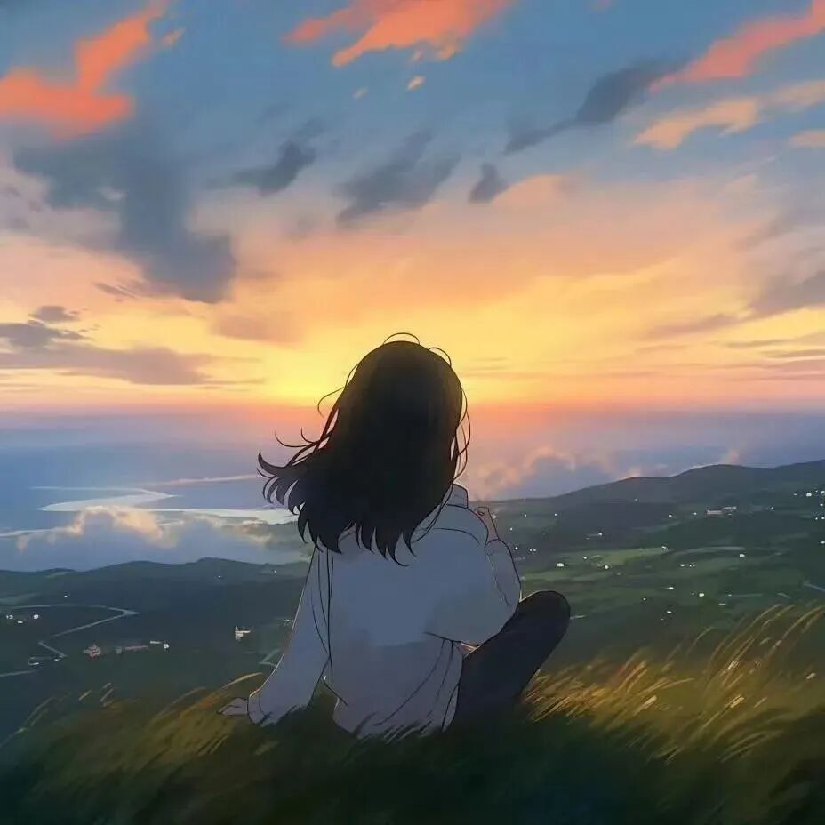自由感动漫头像女